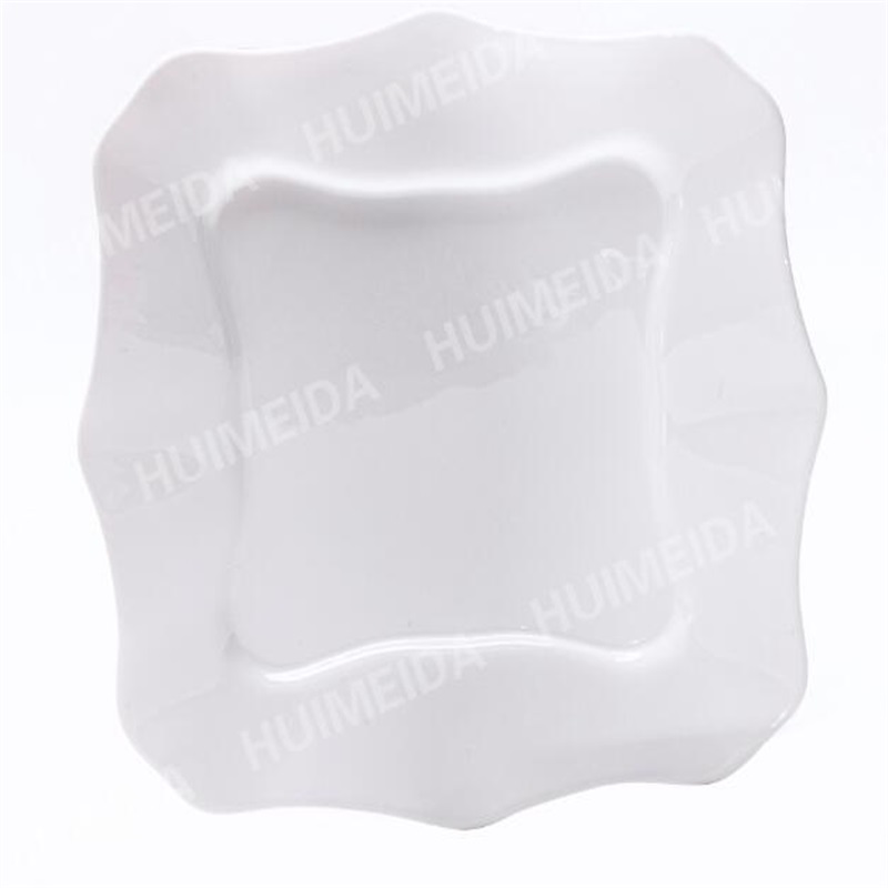 Bordservice med uigennemsigtigt glas af glas - LFHP Square platte
